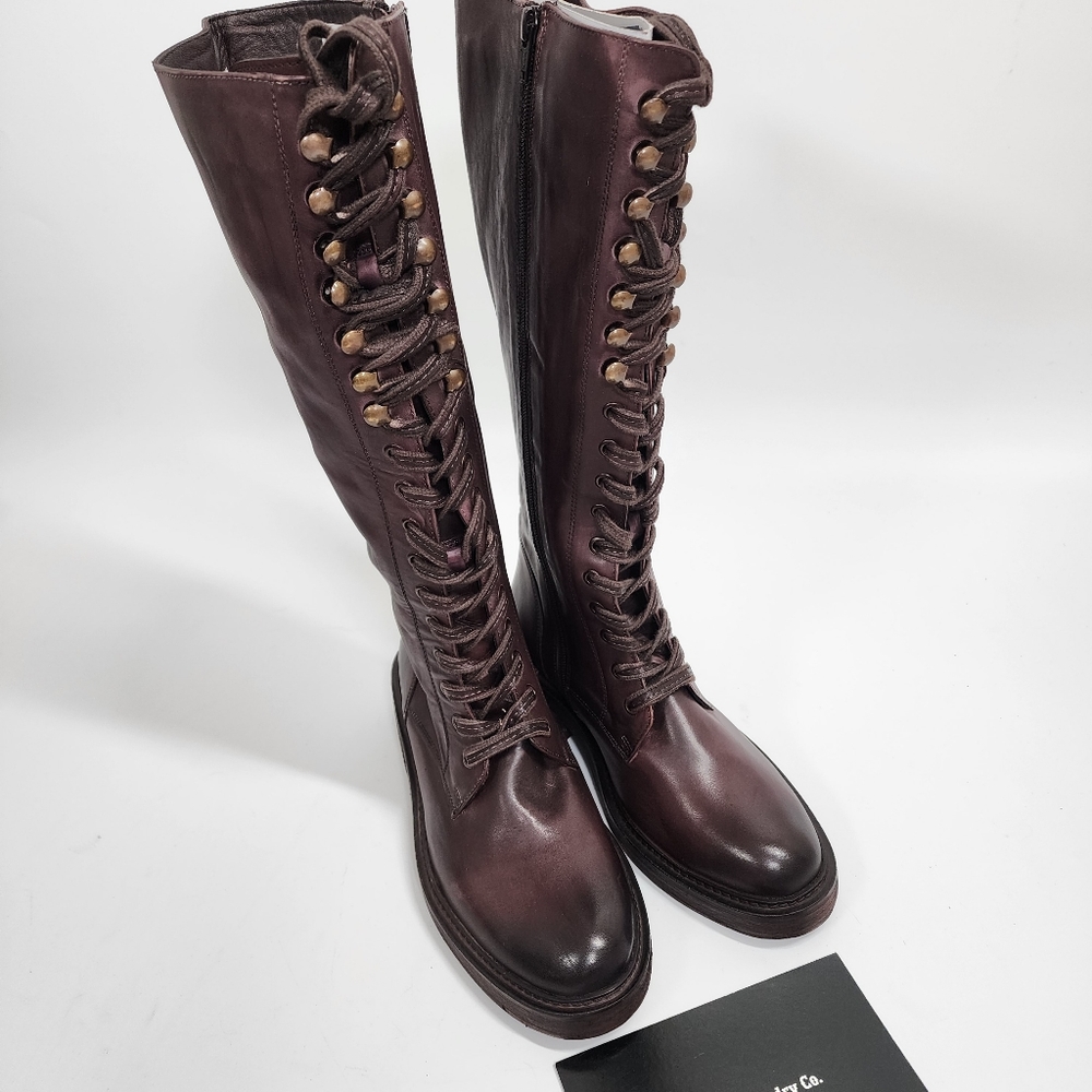 Vintage Foundry Distressed Riding Boots Brick Brown - Picture 12 of 16